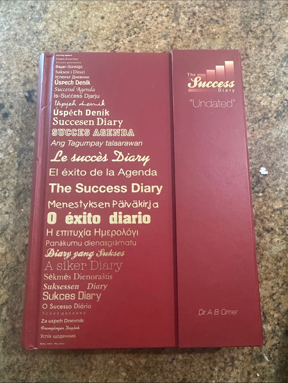 The Success Diary Undated Hardcover Diary - Burgundy